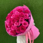 Букет из 35 роз в ленте
