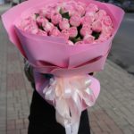 Букет из 7 роз Пинк Мондиаль