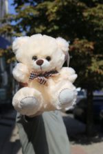 Мишка 40 см красного цвета