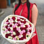 Букет из 101 розы 50 см