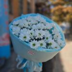 Букет из 15 розовых роз в фоамиране