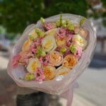 Букет из 9 Французских роз 60 см