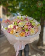 Букет из 9 Французских роз 60 см