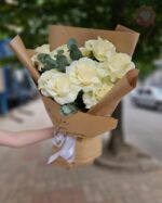Букет из 9 Французских роз 60 см