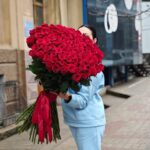 Букет из 101 розы 1м